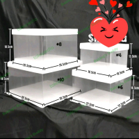 Mika Box Transparan Mika Kue tinggi