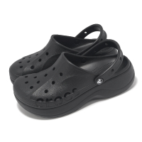 【Crocs】洞洞鞋 Baya Platform Clog 女鞋 黑 貝雅雲彩克駱格 厚底 增高 卡駱馳(208186001)