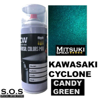 2K Paint Kawasaki Cyclone Candy Green K16612 Mitsuki Spray 400ml