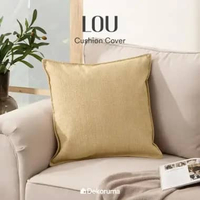 Dekoruma LOU Cushion Cover / Sarung Bantal / Sarung Cushion Kursi 45x45 cm - Light Brown