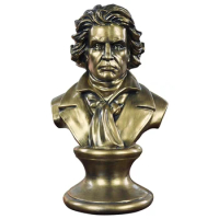 Beethoven statue, figure sculpture, ornament, office, study, bookcase, ornament, originality, home resin handicraft