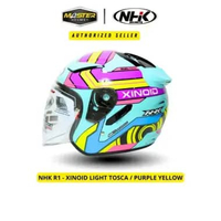 HELM NHK R1 MOTIF XINOID LIGHT TOSCA - HELM NHK DOUBLE VISOR XL