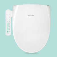 Electric Bidet Smart Toilet Seat Attachment | EF-BM-5000 | Elongated Heated Seat, Self Cleaning, Night Light, Warm Air Dryer, Hy