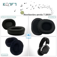 KQTFT 1 Pair of Velvet leather Replacement EarPads for Steelseries arctis 7 2019 Headset Earmuff Cover Cushion Cups