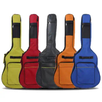 Bags Waterproof Storage Pouch Double Straps Acoustic Electric Guitar Case Backpack Shoulders Bag 40/41 Inch Guitar Bag