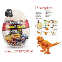 607 Baru Zuru Pemecah Dinosaur Dino Ice Age Kejutan Telur dengan Lebih 25 Kejutan Anak Patung Hadiah