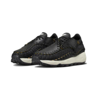 【NIKE 耐吉】W Nike Air Footscape Woven Black Croc 鱷魚紋 皮革 女鞋(FQ8129-010)
