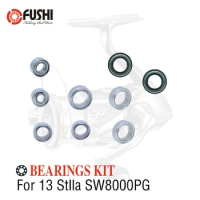 Fishing Reel Stainless Steel Ball Bearings Kit For Shimano 13 Stella SW 8000PG / 030696 Spinning reels Bearing Kits