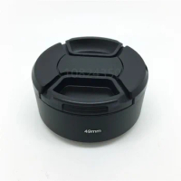 2in1 1set 49mm Metal Standard Lens Hood + 58 mm Lens Cap for Sony 35 / f1.855/1.8 50mm / 1.8 standard focus lens metal hood