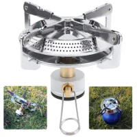 Portable Camping Gas Stove Foldable Mountaineering Stove Gas Butane Adapter Burner Lightweight Gas Stove Kitchen Travel Cooker