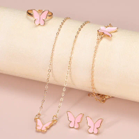 A Set of Four Unique Rama-Rama Neck Chains, Earrings, Rings and Bracelets