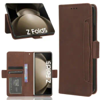Portable Card Leather Wallet Coque for Samsung Galaxy Z Fold 5 5G 2023 Luxury Case Book Funda Samsung Z Fold5 ZFold 5 Flip Cover