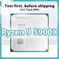 Ryzen 9 5900X CPU 7nm 12 Cores 24 Threads 3.7GHz 64MB 105W processor Socket AM4 For A520 Desktop motherboard R9 5900X