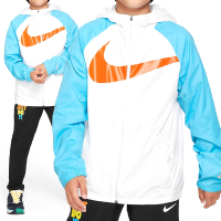 Nike NK SPORT WOVEN JACKET GCEL 童裝 白藍橘色 男童 女童 運動 連帽外套 FQ0707-100
