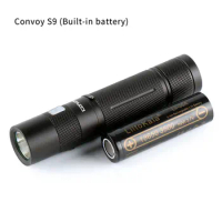 Convoy S9 flashlight , xml2 inside,with micro USB charging port,18650 flashlight ,torch,with 18650 battery