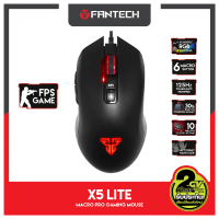 [เก็บเงินปลายทาง] แฟนเทค รุ่น X5 Lite เมาส์เกมมิ่งออปติคอลมาโครคีย์ RGB เมาส์เกมมิ่งออปติคอล สามารถต