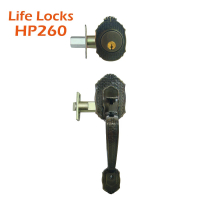 【LIFE LOCKS】HP260 含補助鎖青古銅 雙大把手 大門把手 雙面大把手鎖 雙把手(把手含補助鎖)