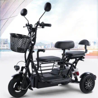Foldable Scooter Elder Electric Mobility Scooter Lightweight E Bike 3 Wheels with Seat Custom Carton Box 48V Disc Open Passenger