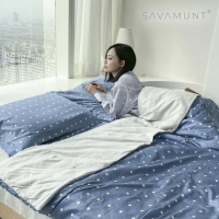 【Savamunt賽芙嫚】40支蘭精天絲™莫代爾 雙人加大四件床包組 鋪棉四季兩用被(抗菌防螨 IONIC銀纖維布料)