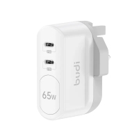 BUDI AC326RUW 65W 雙口 TYPE-C PD 夜燈充電器 白色 (V265) 