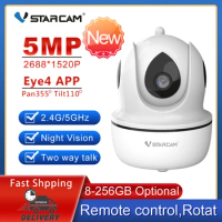 Vstarcam 5MP/4MP Wireless IP Camera IR CCTV WiFi Home Surveillance Security Camera Indoor PTZ Baby Monitor Suppport 2.4G/5GHz