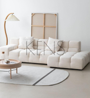 【KENS】沙發 沙發椅 北歐日式沙發三人位乳膠奶油風轉角小戶型現代客廳家具組合整裝