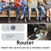 4G Router LTE Wireless Mini Pocket WiFi Router Mobile Broadband Modem Sim Card USB Router Network Adapter U6-5M