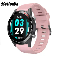 2020 New F23L Smart Watch Round Full Touch Waterproof Heart Rate Blood Pressure Tracker Count Steps Watch Wearable Devices