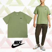 Nike 短袖上衣 NSW Premium Essentials Tee 男鞋 抹茶綠 短T 寬鬆 休閒 重磅 DQ9296-334