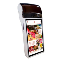 Version Android 8.1 POS terminal with loyverse app 58 mm receipt printer mobile pos machine for Restaurant