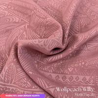 Per50cm Kain Wollpeach Silky Motif Embos Motif Dayak Premium Lebar 150 cm