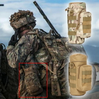 戶外戰術大容量水壺包 軍迷Molle系統腰掛水瓶杯套外掛腰包附件袋