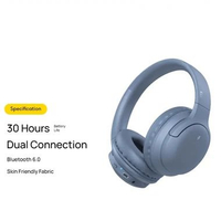MJ KiiP Wireless TH30 Pro Headphone Bluetooth Wireless Headset Earphone Murah Biru Pro