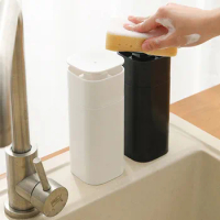 Soap Dispenser for Kitchen Sink Countertop Dish Soap Dispenser Bathroom Pressing Hands Washing Soap Storage Container