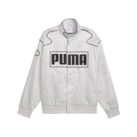 【PUMA】外套 男 女 運動立領外套 微鋪棉 歐規 Racer 白 62991461