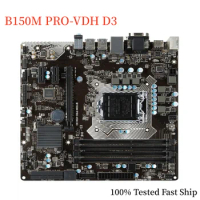 For MSI B150M PRO-VDH D3 Motherboard B150 64GB LGA 1151 DDR3 Micro ATX Mainboard 100% Tested Fast Ship