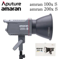 Aputure Amaran 100X S 200X S Series Bi-Color LED Video Light 2700-6500K Bluetooth App Control Photography Light Ultra Silent Fan