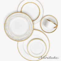 【NORITAKE】夏日金輪骨瓷西式圓盤24.5CM-雙盤組