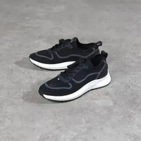 Sepatu BALLY DAVYN MESH WHITE BLACK SNEAKER 100% ORIGINAL 41