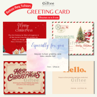 GREETING CARD CUSTOM KARTU UCAPAN 10X8 CM NATAL ULANG TAHUN BIRTHDAY CHRISTMAS WISUDA WEDDING