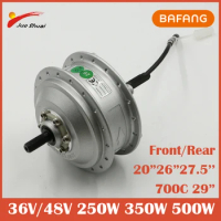 Bafang 36V 250W Front Rear Hub Motor Brushless Gear Bicycle Electric Bike Conversion Kit 20-29 Inch 700C Wheel Drive Engine
