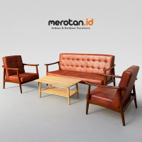 Set Kursi Tamu Model Retro / Sofa Tamu Model Vintage / Kursi Cafe Vintage