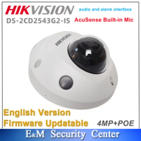Original Hikvision DS-2CD2543G2-IS Acusense 4MP AcuSense Audio I/O POE IR CCTV Mic Built-in Mini Dome Camera