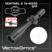 Vector Optics Sentinel-X 10-40x50 Center Dot Riflescope Exclusive for 25M Benchrest Airgun Target Shooting Fit .177 .22 .25 .308