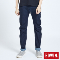 EDWIN 男裝 雙彈3D直筒牛仔褲-原藍色