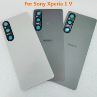 Black Cover Xperia 1V For Sony Xperia 1 V Battery Cover Housing Door Back Rear Case Replacement Repair Parts