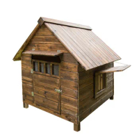 Four Seasons Wooden Kennel Outdoor Rainproof Pet House Outdoor Dog House Type Dog House Warm Large Dog House dog bed