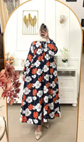 ELFASH - KAYLA GAMIS RAYON PREMIUM REMPEL ELEGAN BUSUI FRIENDLY TALI RAWIS AKSEN One Size GAMIS KAYL