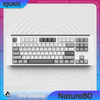 IQUNIX Nature 80 Mechanical Keyboard Kit 3mode 2.4G Wireless Bluetooth Keyboard 87key Hot Swap Rgb Light Gamer Keyboard Kit Gift