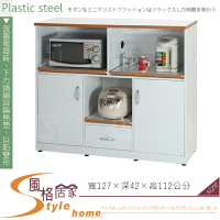 《風格居家Style》(塑鋼材質)4.2尺電器櫃-白色 162-01-LX